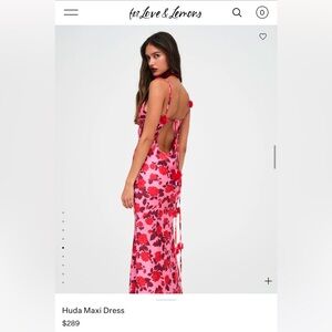 For Love and Lemons Huda Maxi Dress